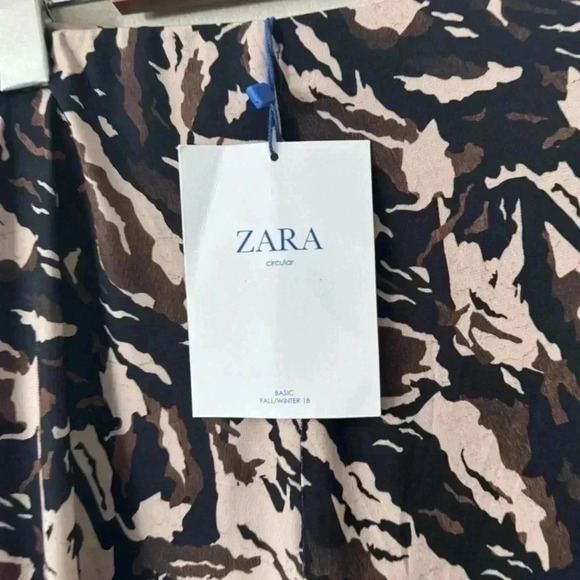 NWT ZARA WIDE LEG PALAZZO PANT S - Picture 4 of 6